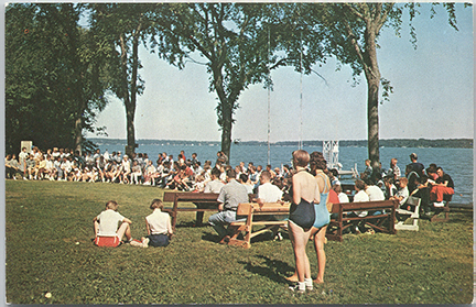 11371-Congregational Pilgrim Camp Green Lake Wisconsin The Water Front