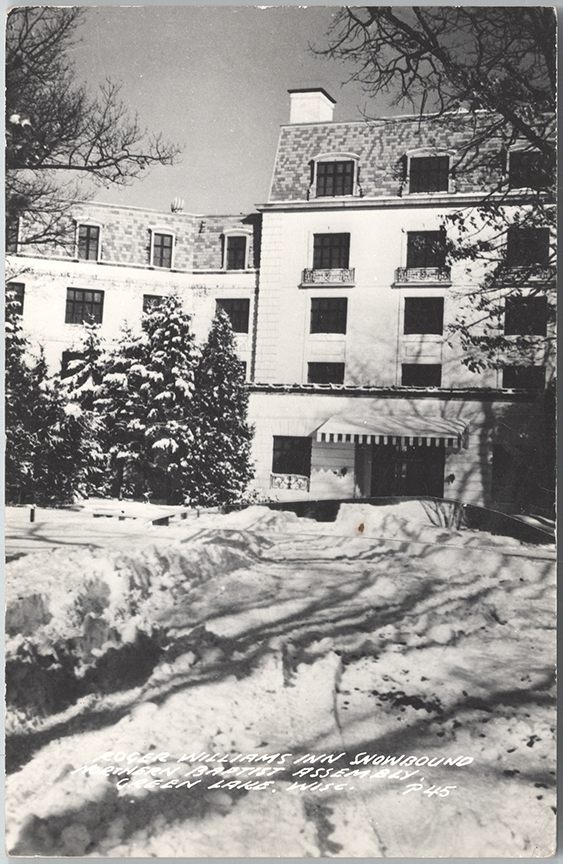 11373-Roger Williams Inn Snowbound, Northern Baptist Assembly, Green Lake, Wis.