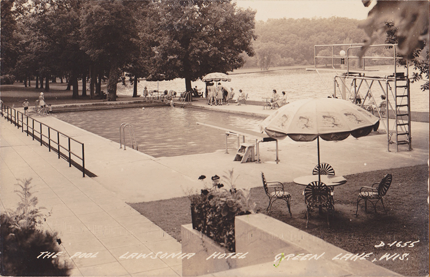10861-The Pool, Lawsonia Hotel, Green Lake, WIs.