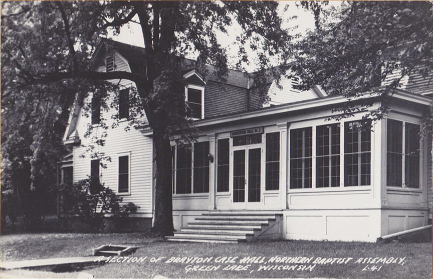 10976-A section of Brayton Case Hall, Northern Baptist Assembly, Green Lake, Wisconsin