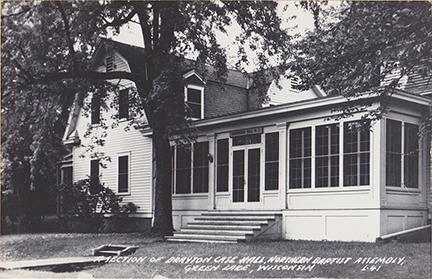 10976-A section of Brayton Case Hall, Northern Baptist Assembly, Green Lake, Wisconsin