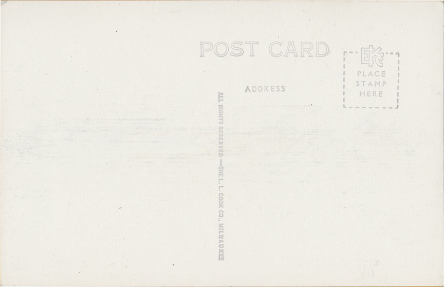 10976-A section of Brayton Case Hall, Northern Baptist Assembly, Green Lake, Wisconsin