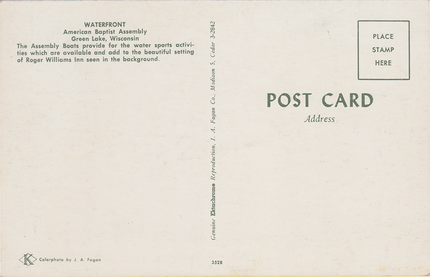 10998-Waterfront, American Baptist Assembly, Green Lake, Wisconsin