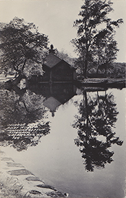 10047-Mirror view of boat house, Northern Baptist Assembly