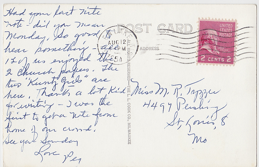 10057-Children's House Northern Baptist Assembly Green Lake, Wis. - Canceled 1954