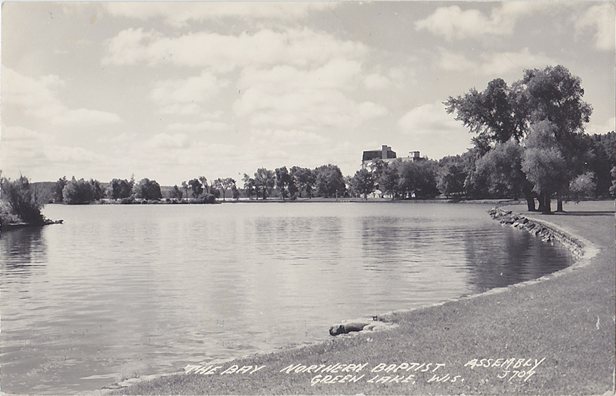 10078-The Bay, Northern Baptist Assembly, Green Lake, Wis. - Canceled 1950