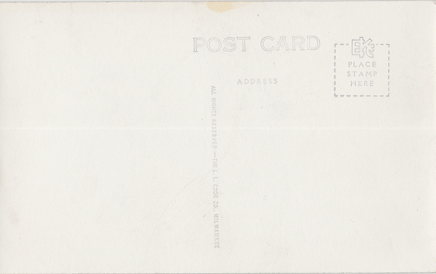 10096-Entrance John Clarke Lodge Northern Baptist Assembly, Green Lake, Wis.