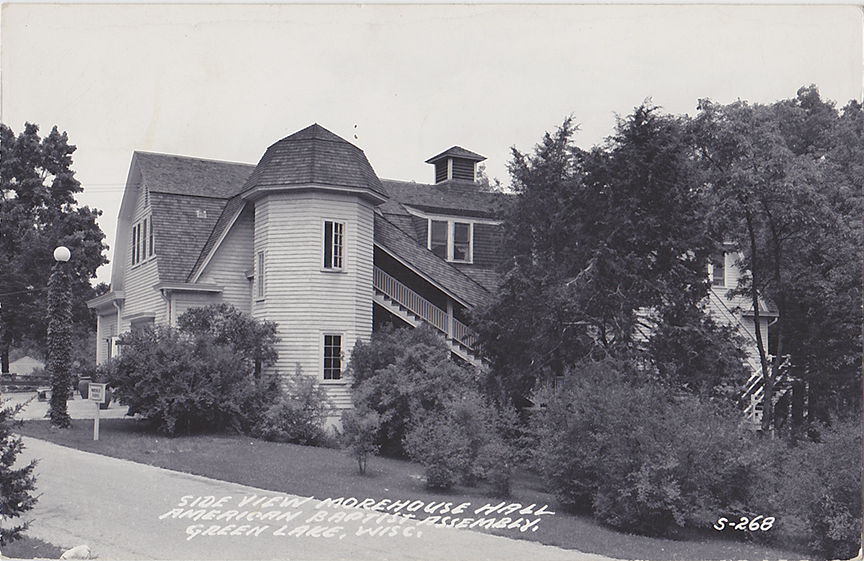 10110-Side view Morehouse Hall, American Baptist Assembly, Green Lake, Wis. - Canceled 1952
