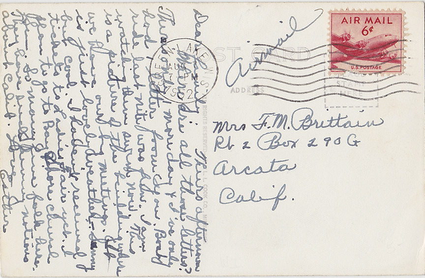 10110-Side view Morehouse Hall, American Baptist Assembly, Green Lake, Wis. - Canceled 1952