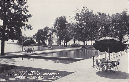 10117-The Pool, Northern Baptist Assembly, Green Lake, Wis. - Canceled 1949