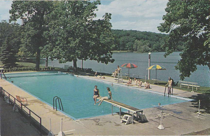 10119-The American Baptist Assembly., Green Lake, Wisconsin, The Swimming Pool