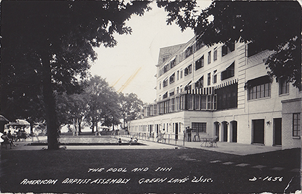 10120-The Pool and Inn, American Baptist Assembly, Green Lake, Wis. - Canceled 1953