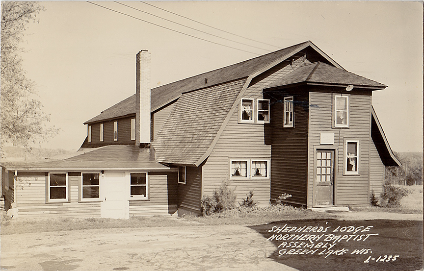 10156-Shepherds Lodge, Northern Baptist Assembly, Green Lake, Wis. (Built as the Lawsons Sheep Barn)