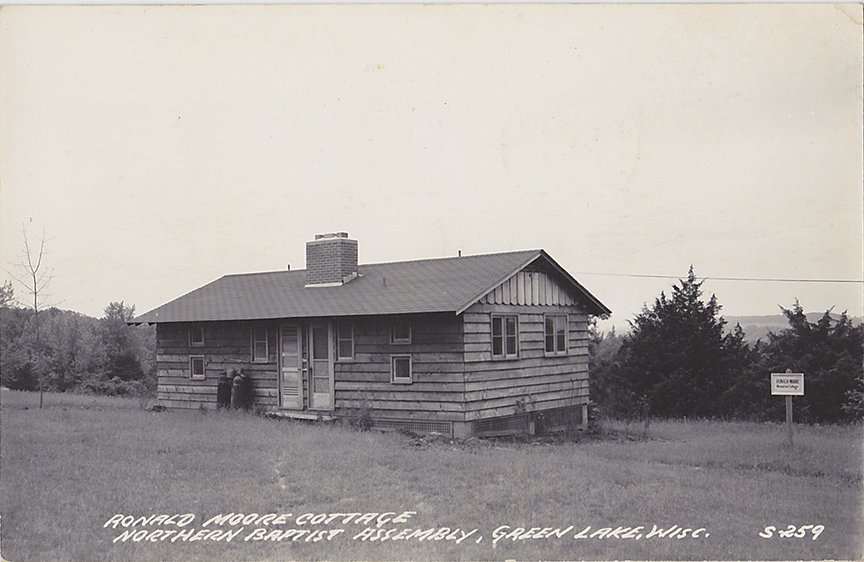 10310-Ronald Moore Cottage, Northern Baptist Assembly, Green Lake, Wis. - Canceled 1951