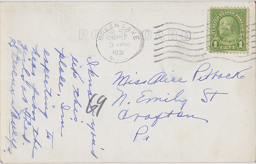 10477-Golf Grounds, Lawsonia, Green Lake, Wis - Canceled 1931