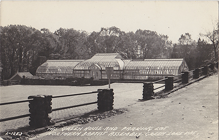 10565-The Green House and Parking Lot Northern Baptist Assembly, Green Lake, Wis.