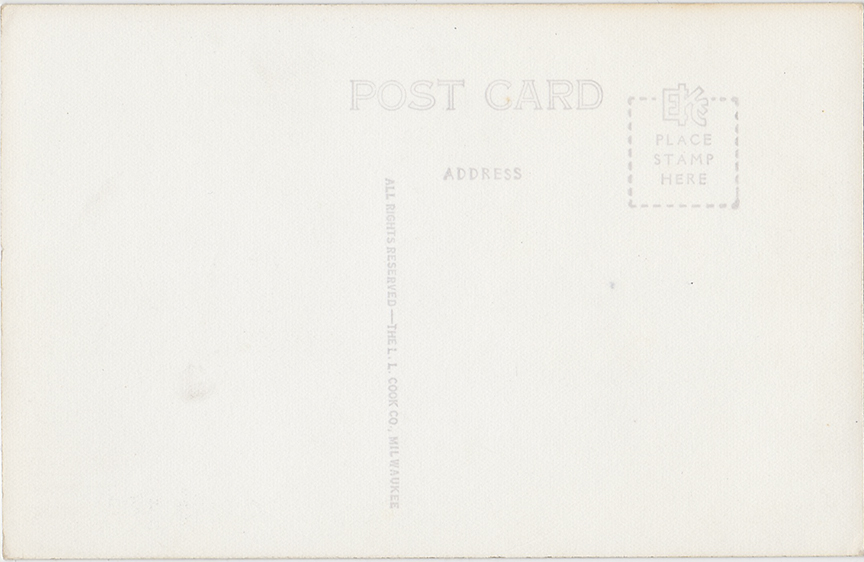 10620-Main Entrance, John Clark Lodge, Northern Baptist Assembly, Green Lake, Wis.