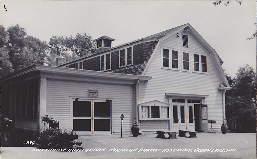10629-Morehouse Auditorium, Northern Baptist Assembly, Green Lake, Wisc.