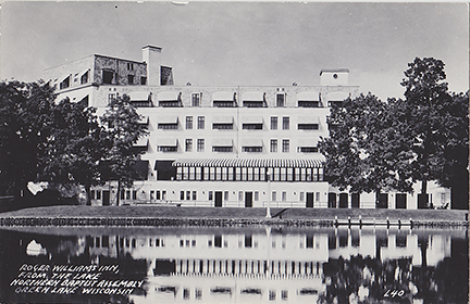 10672-Roger Williams Inn From the Lake, Northern Baptist Assembly, Green Lake, Wisconsin