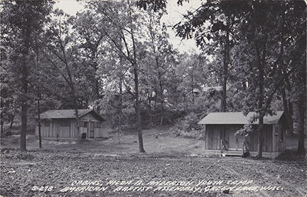 10958-Cabins, Hilda B. Anderson Youth Camp, American Baptist assembly, Green Lake, WIS. - Canceled 1958