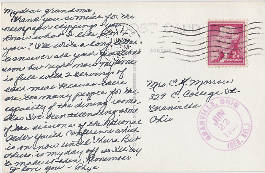 10617-Shepherds' Lodge, American Baptist Assembly, Green Lake, WIS. - Canceled 1955