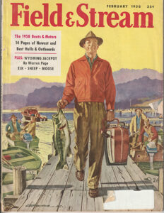 Field & Stream Magazine February 1958 - The history of Lake Trout in Big Green Lake