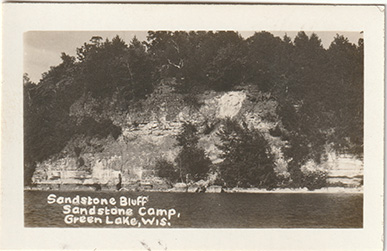 10007a6 - Sandstone Picture Pack - A view of Sandstone Bluff from the Lake